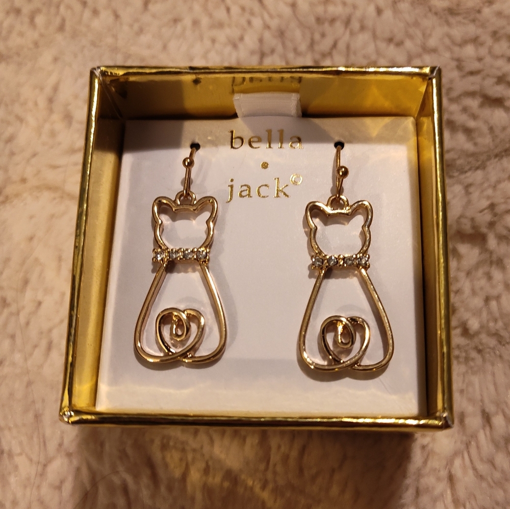 NWT! Bella & Jack Cat Earrings
